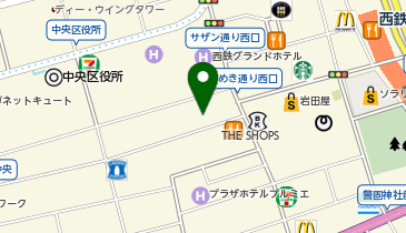 充レン カラオケまねきねこ 天神大名店(左)の地図画像
