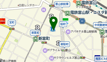 充レン カラオケまねきねこ 富山駅前2号店(上)の地図画像