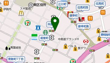 充レン カラオケまねきねこ 静岡呉服町通り店(上)の地図画像