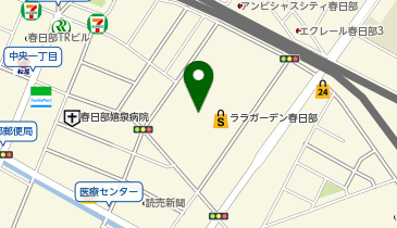 充レン ララガーデン春日部 1階立体駐車場連絡通路 ATMコーナー付近(上)の地図画像