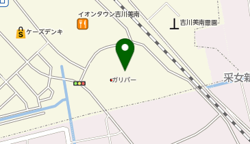 充レン ガリバー吉川美南店の地図画像