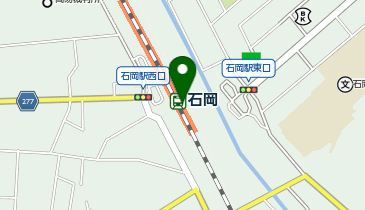 充レン JR東日本 石岡駅 改札外 待合室自販機横(上)の地図画像