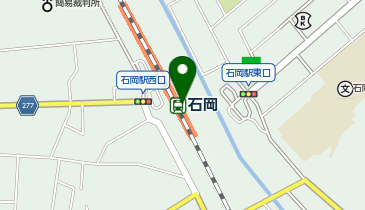 充レン JR東日本 石岡駅 改札外 待合室自販機横(下)の地図画像