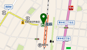 充レン JR東日本 高萩駅 改札外 改札横(上)の地図画像
