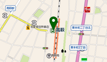 充レン JR東日本 高萩駅 改札外 改札横(下)の地図画像