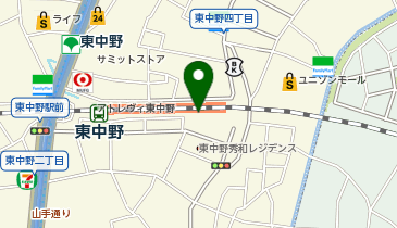 充レン JR東日本 東中野駅 東口改札内 改札階コンコース 自動販売機付近(下)の地図画像