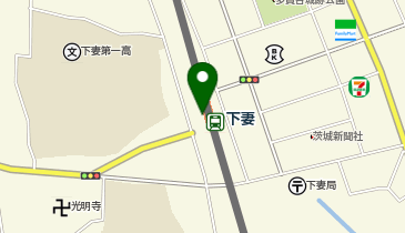 充レン 関東鉄道 下妻駅 改札外 自販機コーナー付近の地図画像