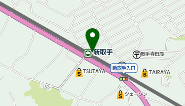 充レン 関東鉄道 新取手駅 改札外 改札正面の地図画像