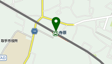 充レン 関東鉄道 寺原駅 北口改札外 自販機横の地図画像