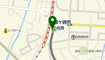 充レン 関東鉄道 佐貫駅 改札内 自販機横の地図画像