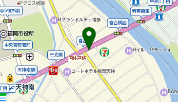 充レン ビッグエコー西中洲店 インフォメーションカウンター付近の地図画像
