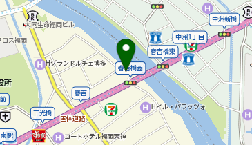 充レン ビッグエコー西中洲本店 2階インフォメーションカウンター横ドリンクバー付近の地図画像
