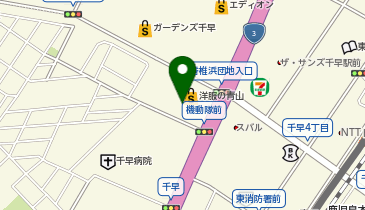 充レン ビッグエコー千早店 インフォメーションカウンター付近の地図画像