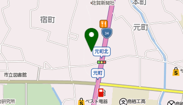 充レン ビッグエコー鳥栖店 インフォメーションカウンター付近の地図画像