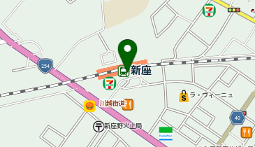 充レン JR東日本 新座駅 改札内 2番線側階段付近(下)の地図画像