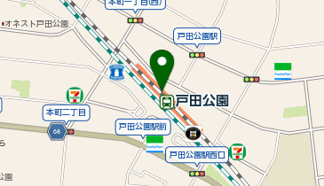 充レン JR東日本 戸田公園駅 改札内 コンコース 自動販売機横(上)の地図画像