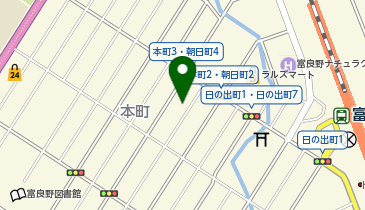 充レン カラオケ歌屋 富良野店の地図画像