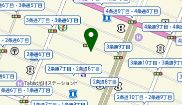 充レン カラオケ歌屋 旭川買物公園3条店の地図画像