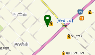 充レン サツドラ中標津西店の地図画像