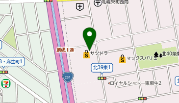 充レン サツドラ麻生北40条店の地図画像