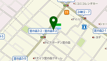 充レン サツドラ宮の森3条店の地図画像