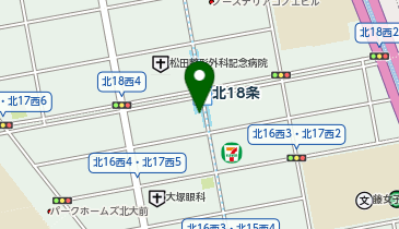 充レン 札幌市営地下鉄 南北線 北18条駅 麻生方面ホーム側改札外 券売機付近(下)の地図画像