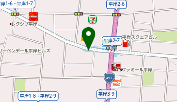 充レン 札幌市営地下鉄 南北線 平岸駅 麻生方面ホーム側改札外 改札付近(上)の地図画像
