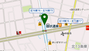 充レン 札幌市営地下鉄 東豊線 環状通東駅 改札外 改札付近(上)の地図画像