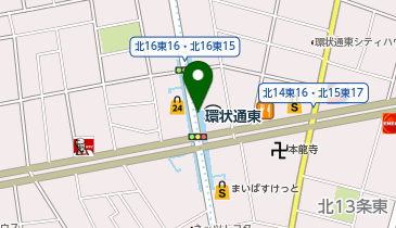 充レン 札幌市営地下鉄 東豊線 環状通東駅 改札外 改札付近(下)の地図画像