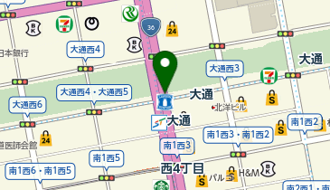 充レン 札幌市営地下鉄 大通駅 改札外 B1階 8番出口エレベーター付近(上)の地図画像