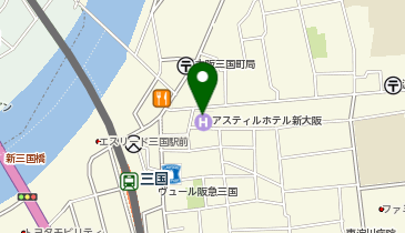 充レン アスティルホテル新大阪 プレシャスの地図画像