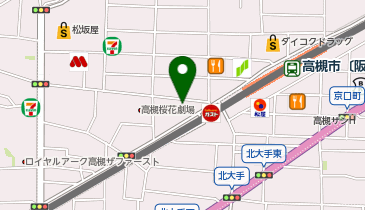 充レン 買取 銀座かんていや 高槻センター街本店(店外設置)の地図画像