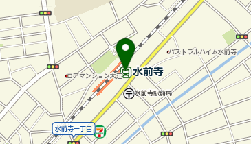 充レン えきマチ1丁目水前寺 1F階段付近の地図画像