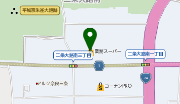 充レン 生鮮&業務スーパー ボトルワールドOK 奈良店の地図画像