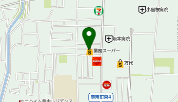 充レン 生鮮&業務スーパー ボトルワールドOK 豊南店の地図画像