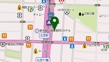 充レン 大衆道楽割烹三代目あかつの地図画像