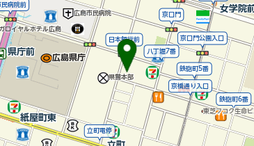 充レン 広島YMCAの地図画像