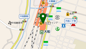 充レン 湘南モノレール大船駅 改札内の地図画像