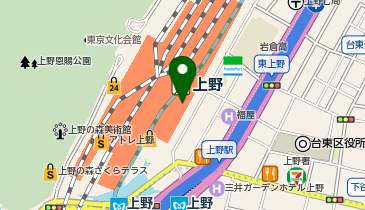 ロッカー 上野駅 改札内 中央改札 17番線脇」(台東区-コインロッカー