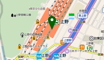 ロッカー 上野駅 改札外 3F入谷口改札 パンダの像横」(台東区