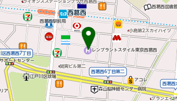外貨両替機 SMART EXCHANGE ベストウェスタン東京西葛西の地図画像