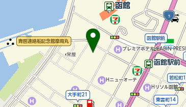 外貨両替機 SMART EXCHANGE 函館朝市の地図画像