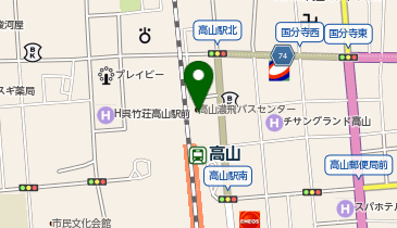 外貨両替機 SMART EXCHANGE 高山濃飛バスセンターの地図画像