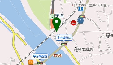 外貨両替機 SMART EXCHANGE 京阪 宇治駅 観光案内所の地図画像