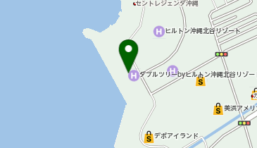 外貨両替機 SMART EXCHANGE ダブルツリーbyヒルトン沖縄北谷リゾートの地図画像