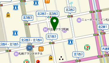 外貨両替機 SMART EXCHANGE クロスホテル札幌の地図画像