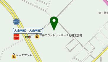 外貨両替機 SMART EXCHANGE 三井アウトレットパーク 札幌北広島の地図画像