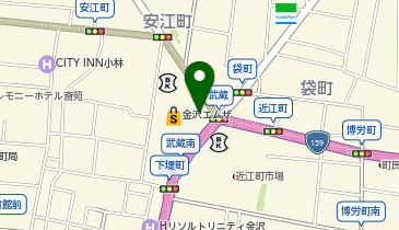 外貨両替機 SMART EXCHANGE 金沢エムザの地図画像