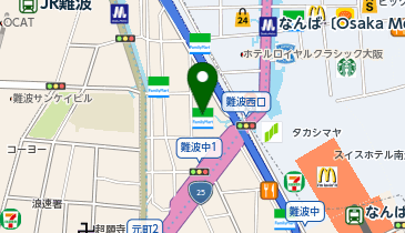 外貨両替機 SMART EXCHANGE 相鉄フレッサイン 大阪なんば駅前の地図画像