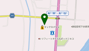 外貨両替機 SMART EXCHANGE マックスバリュ倶知安の地図画像